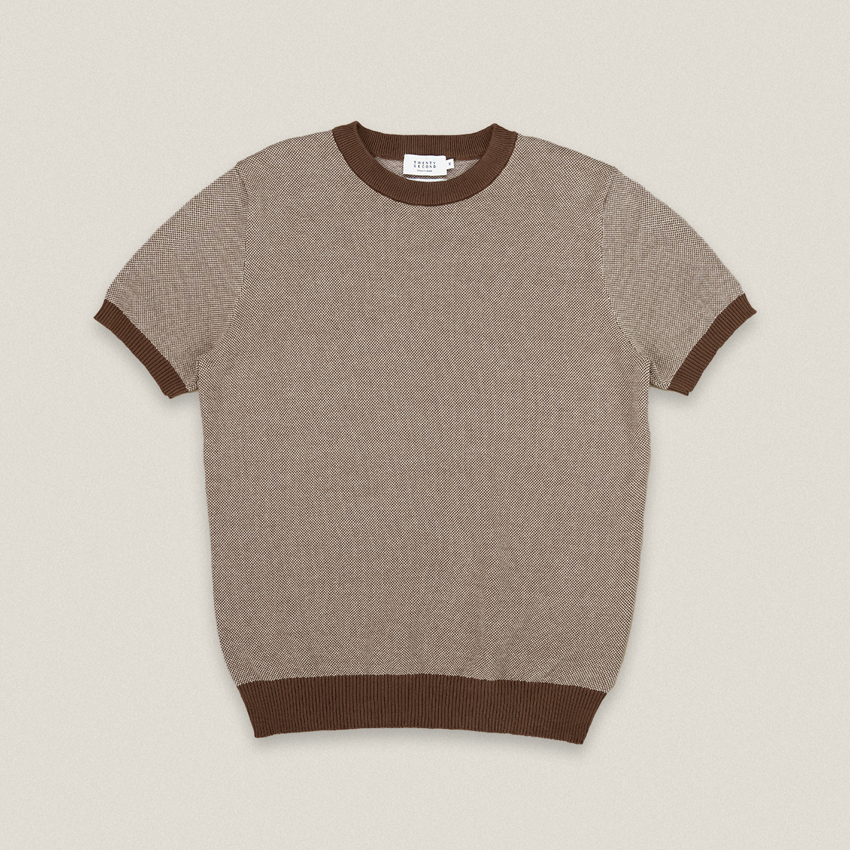 MARCO KNIT TEE - BROWN