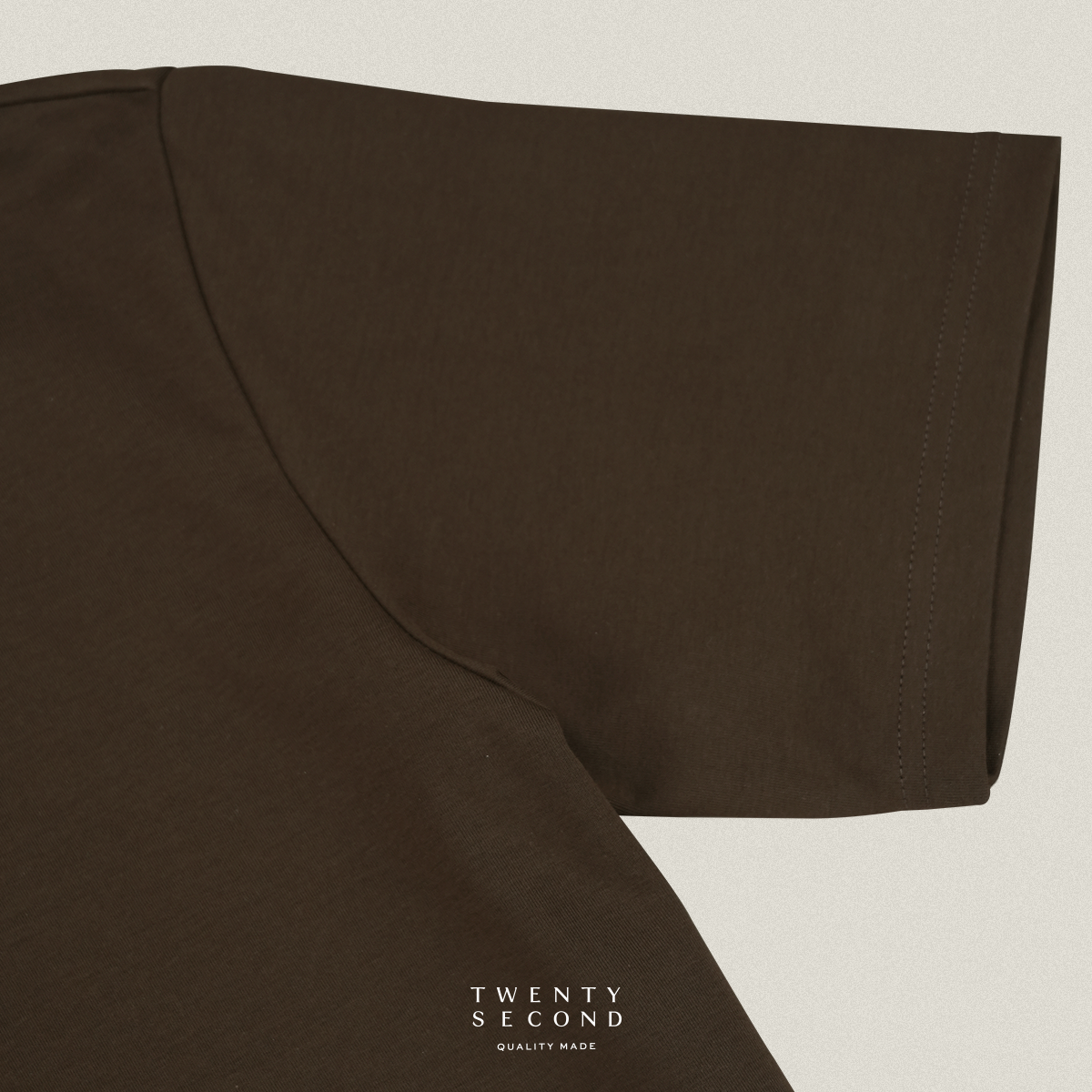 DOUBLE LAYER TEE - BROWN