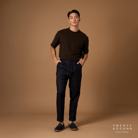 THE NEW SUPER SOFT COTTON TEE - BROWN