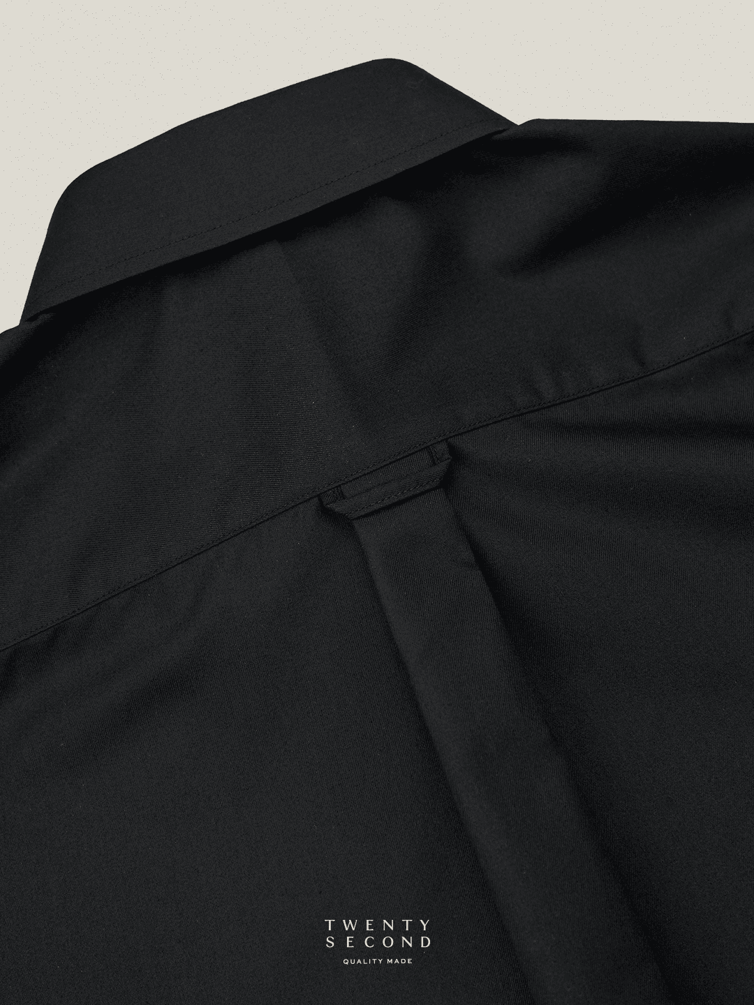 WRINKLE FREE BTD SHIRT - BLACK (Slim Fit)