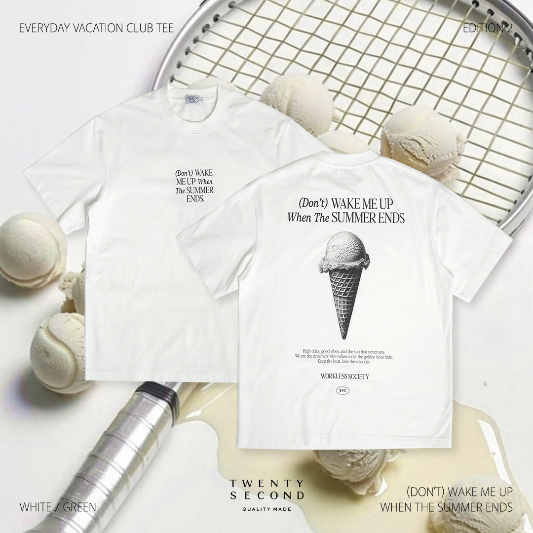 EVC SUMMER ENDS TEE - WHITE