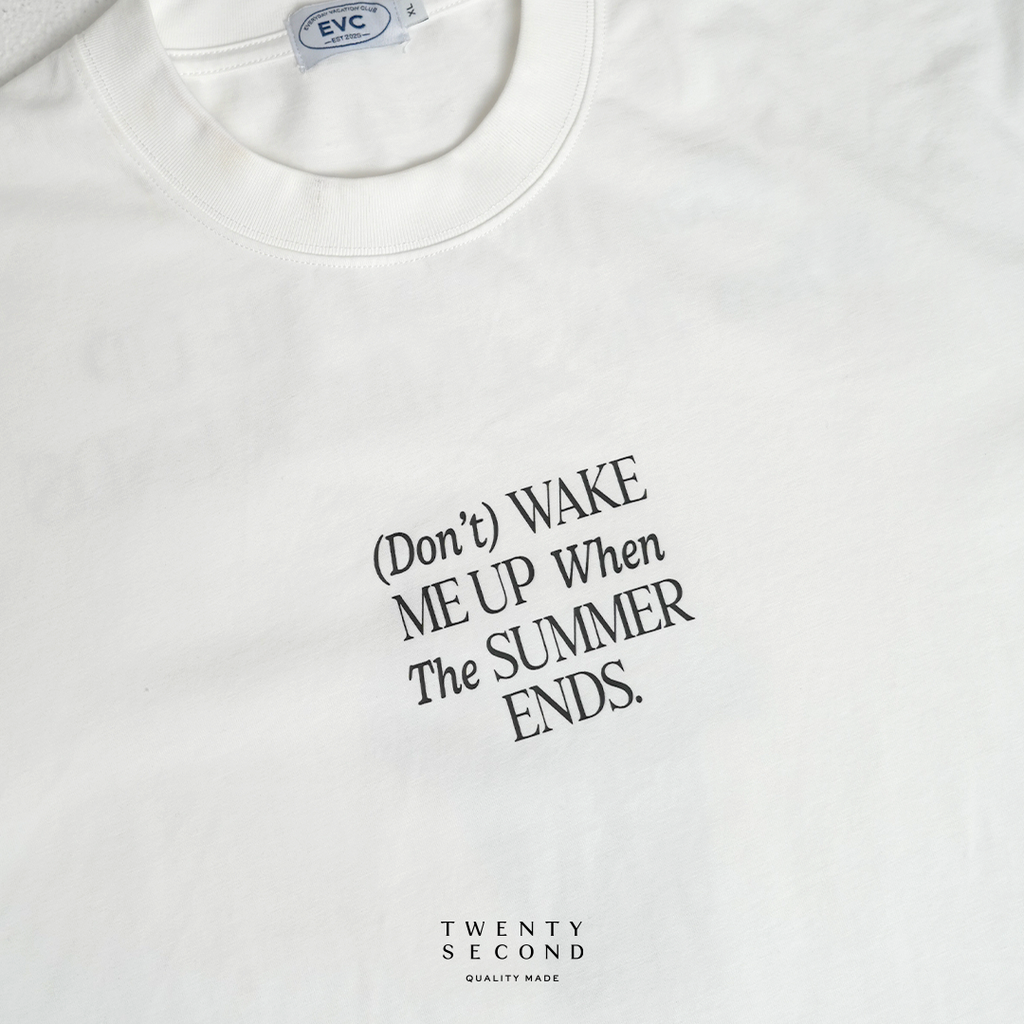 EVC SUMMER ENDS TEE - WHITE
