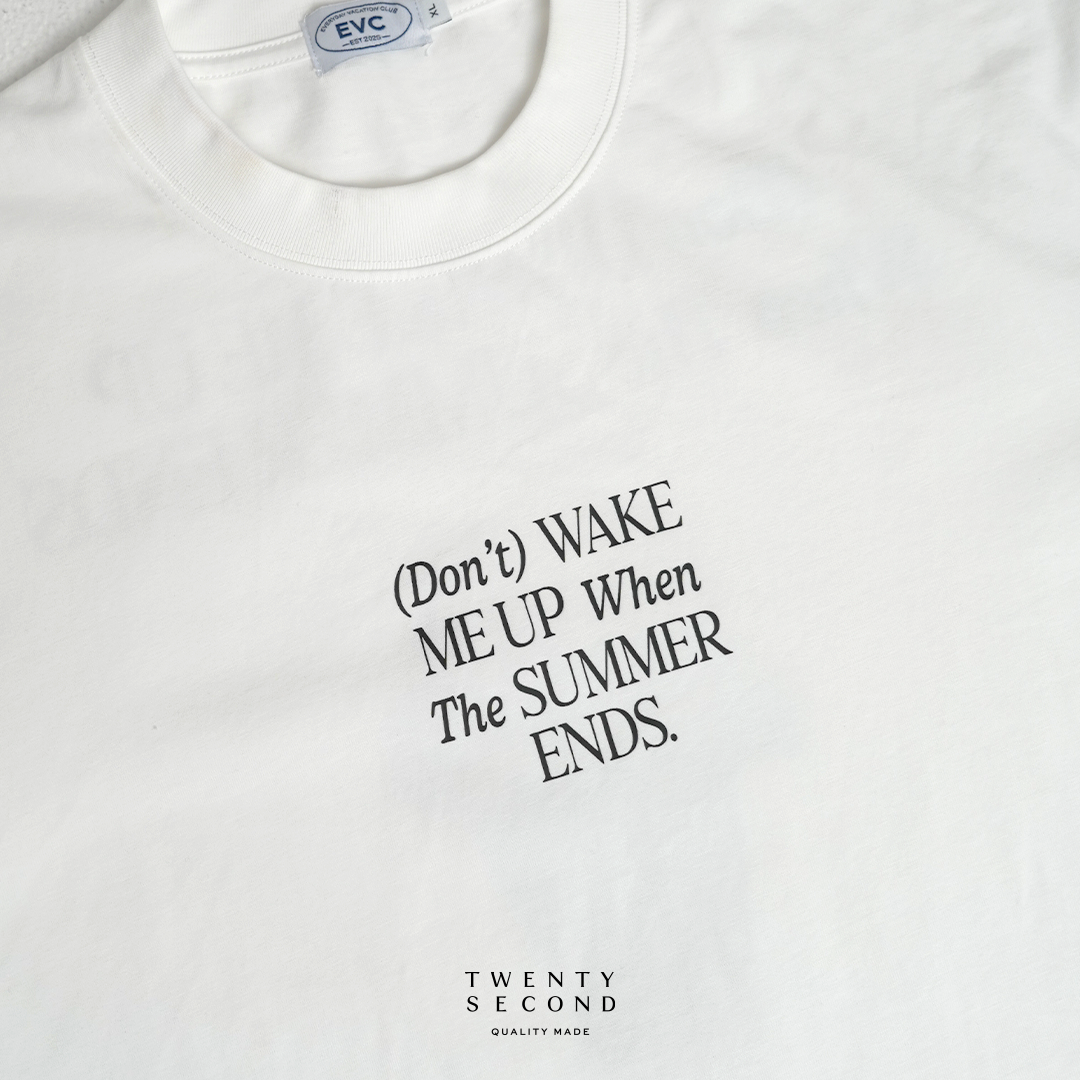 EVC SUMMER ENDS TEE - WHITE
