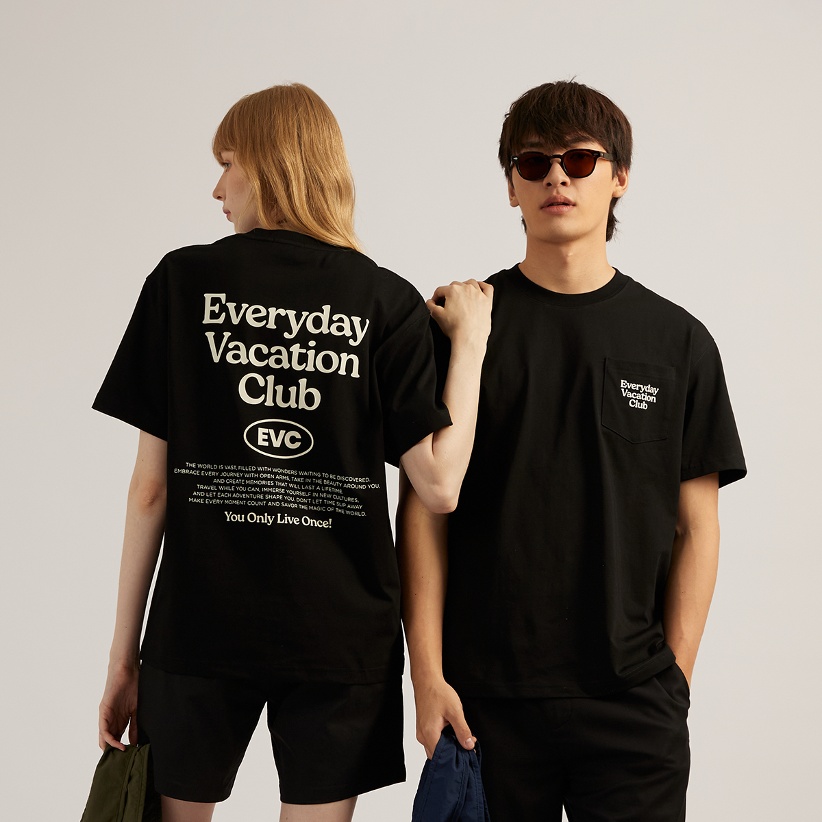 EVC CLUB TEE - BLACK