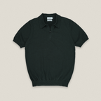 MASON ZIP KNIT POLO - GREEN