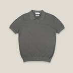 LUCCA KNIT POLO - GREY