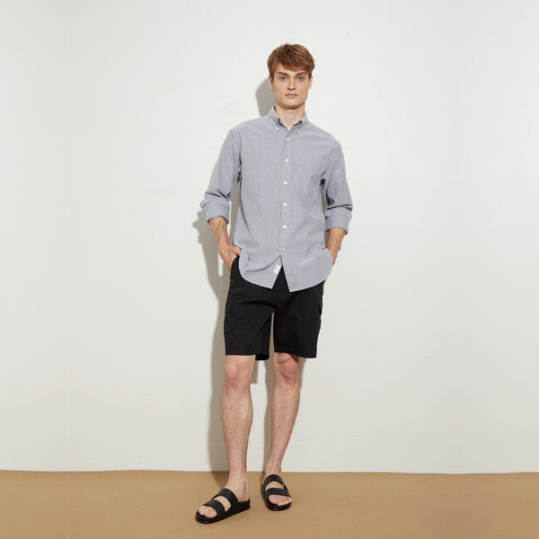 FIL RIPSTOP CARGO SHORTS - BLACK (Regular shorts)