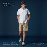 BRANT SHORT SLEEVE POLO TEE - WHITE