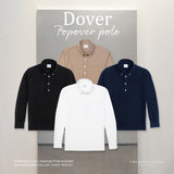 DOVER POPOVER POLO TEE - BLACK