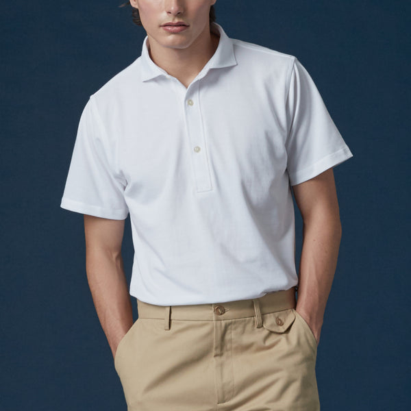 BRANT SHORT SLEEVE POLO TEE - WHITE