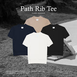 PATH RIB TEE - BLACK
