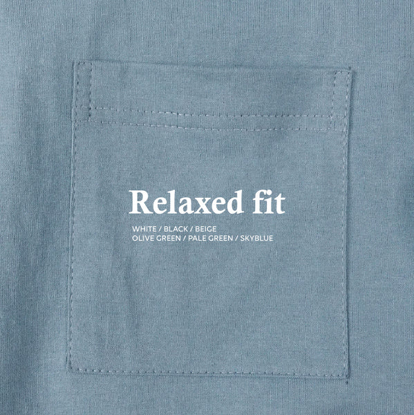 BROOK POCKET TEE - SKY BLUE (Relaxed fit)