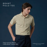 BRANT SHORT SLEEVE POLO TEE - KHAKI