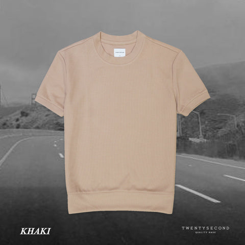 PATH RIB TEE - KHAKI