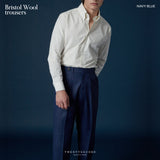 BRISTOL WOOL TROUSERS - NAVY