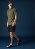 NYLON UTILITY TEE - OLIVE (Relaxed fit)