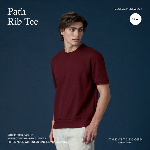 PATH RIB TEE - KHAKI