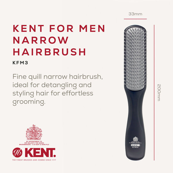 BROSH KENT - NARROW FOR MEN HAIRBRUSH