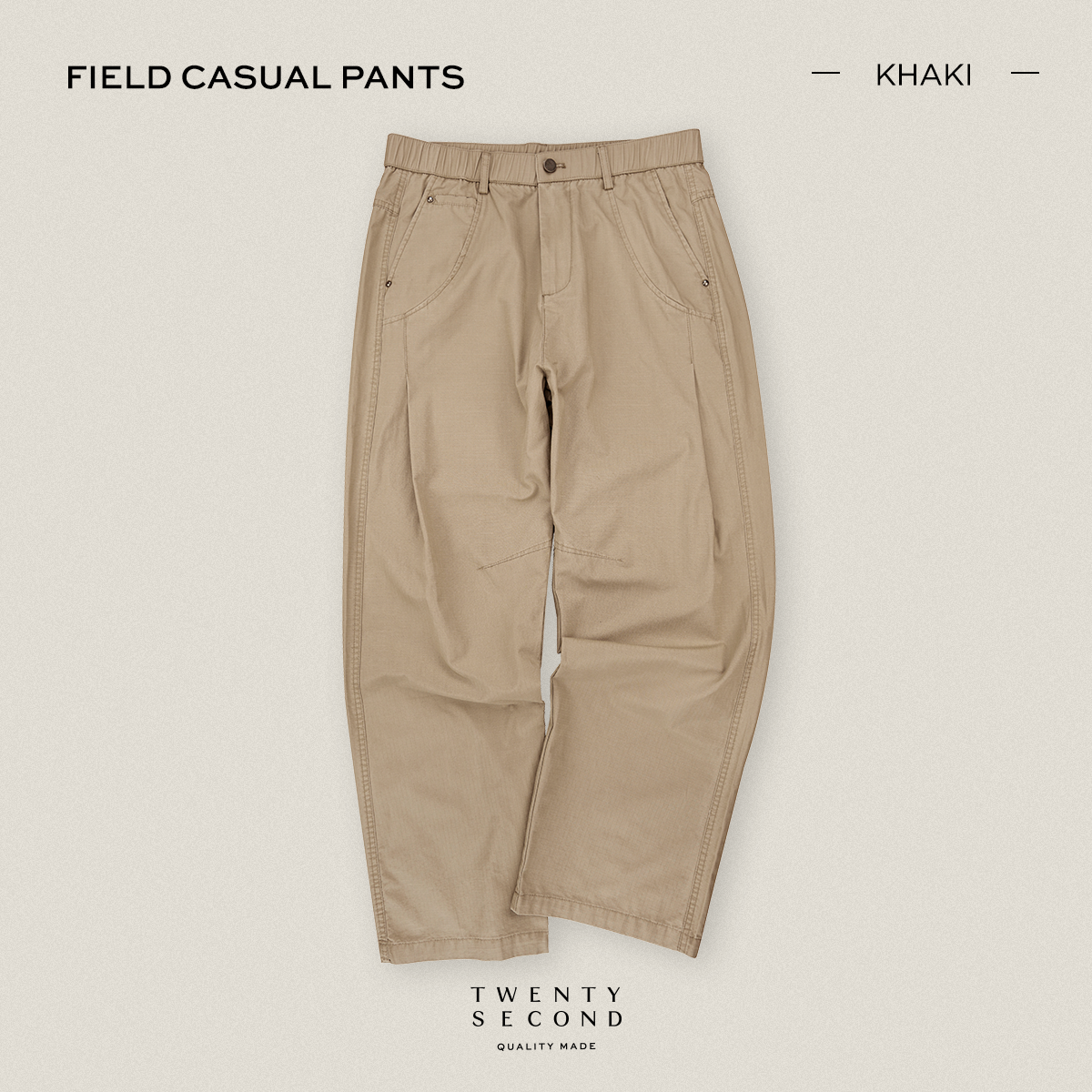 FIELD CASUAL PANTS - KHAKI