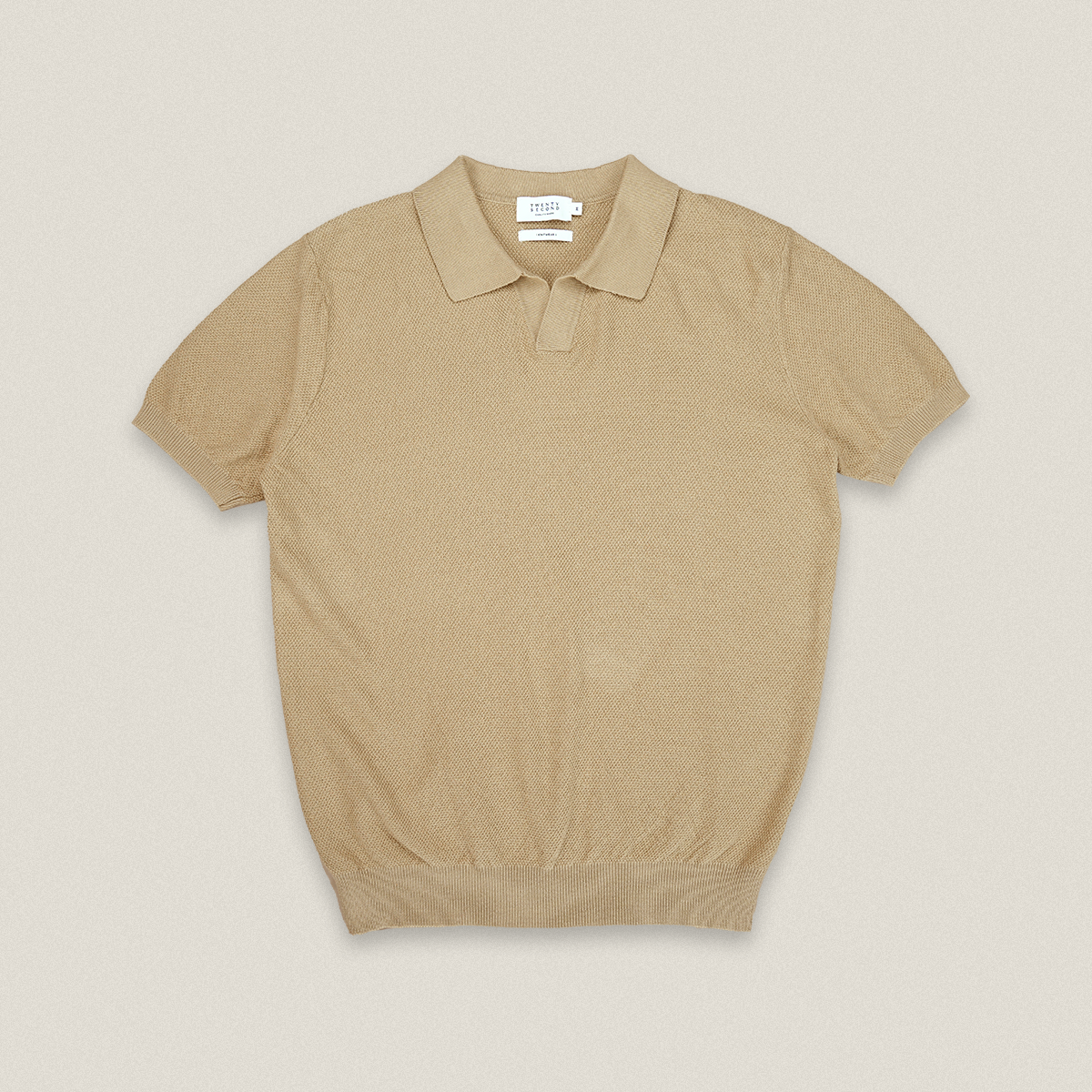 LUCCA KNIT POLO - KHAKI