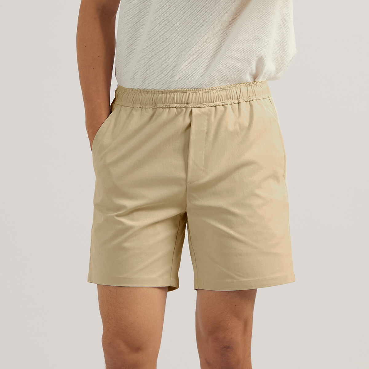 HARPER CASUAL SHORTS - KHAKI