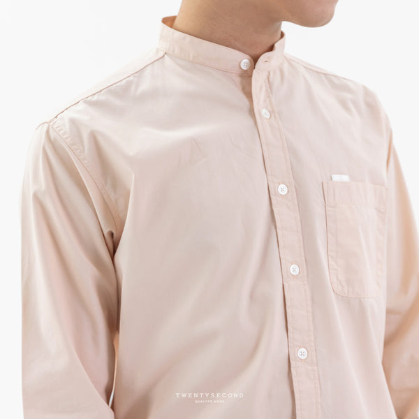 KEEN BAND COLLAR SHIRT - ORANGE