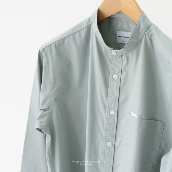KEEN BAND COLLAR SHIRT - GREEN