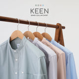 KEEN BAND COLLAR SHIRT - GREY