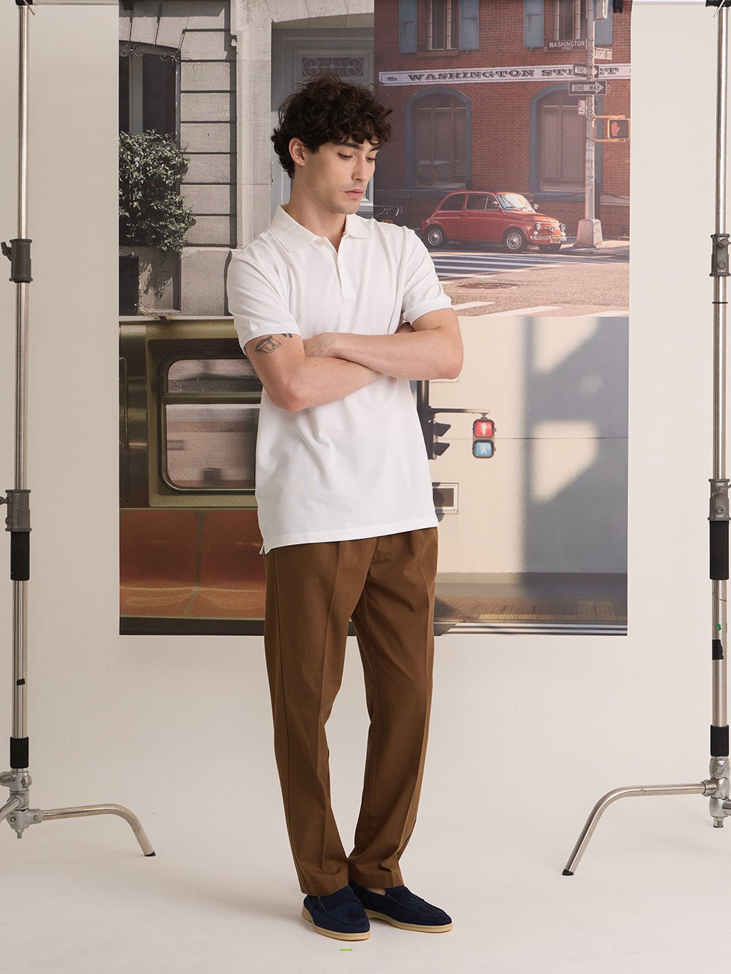 FRED CHINO PANTS - BROWN