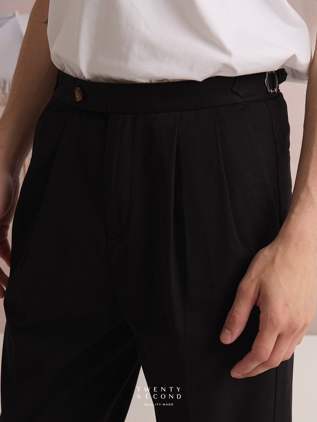 FRED CHINO PANTS - BLACK