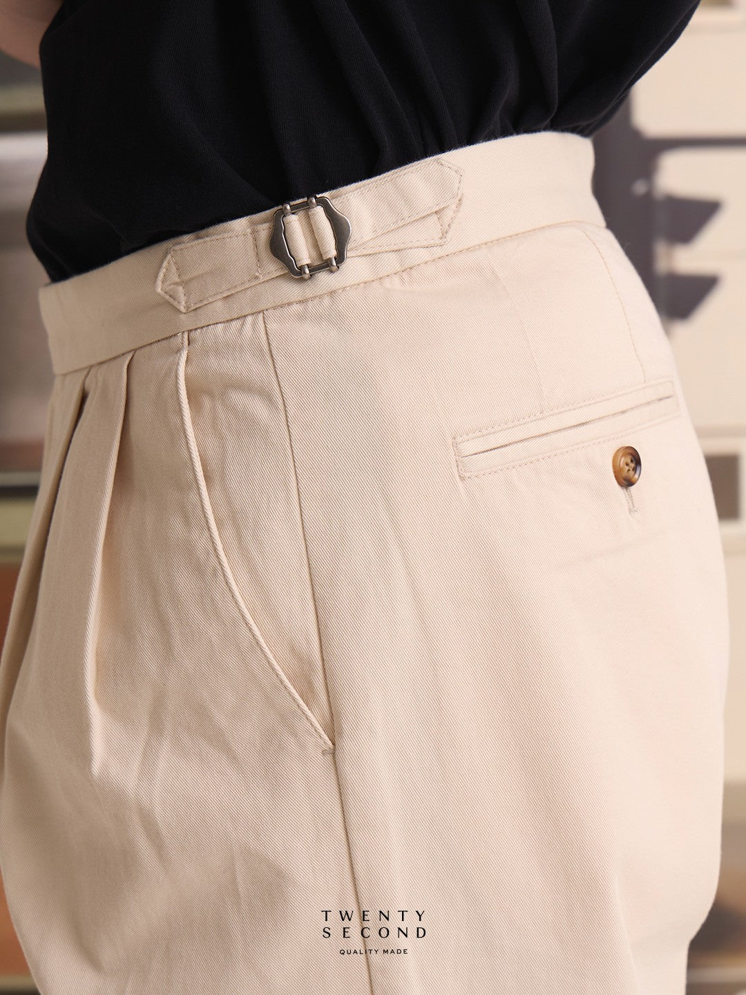 FRED CHINO PANTS - BEIGE