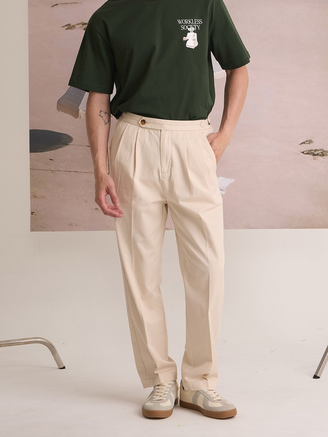 FRED CHINO PANTS - BEIGE