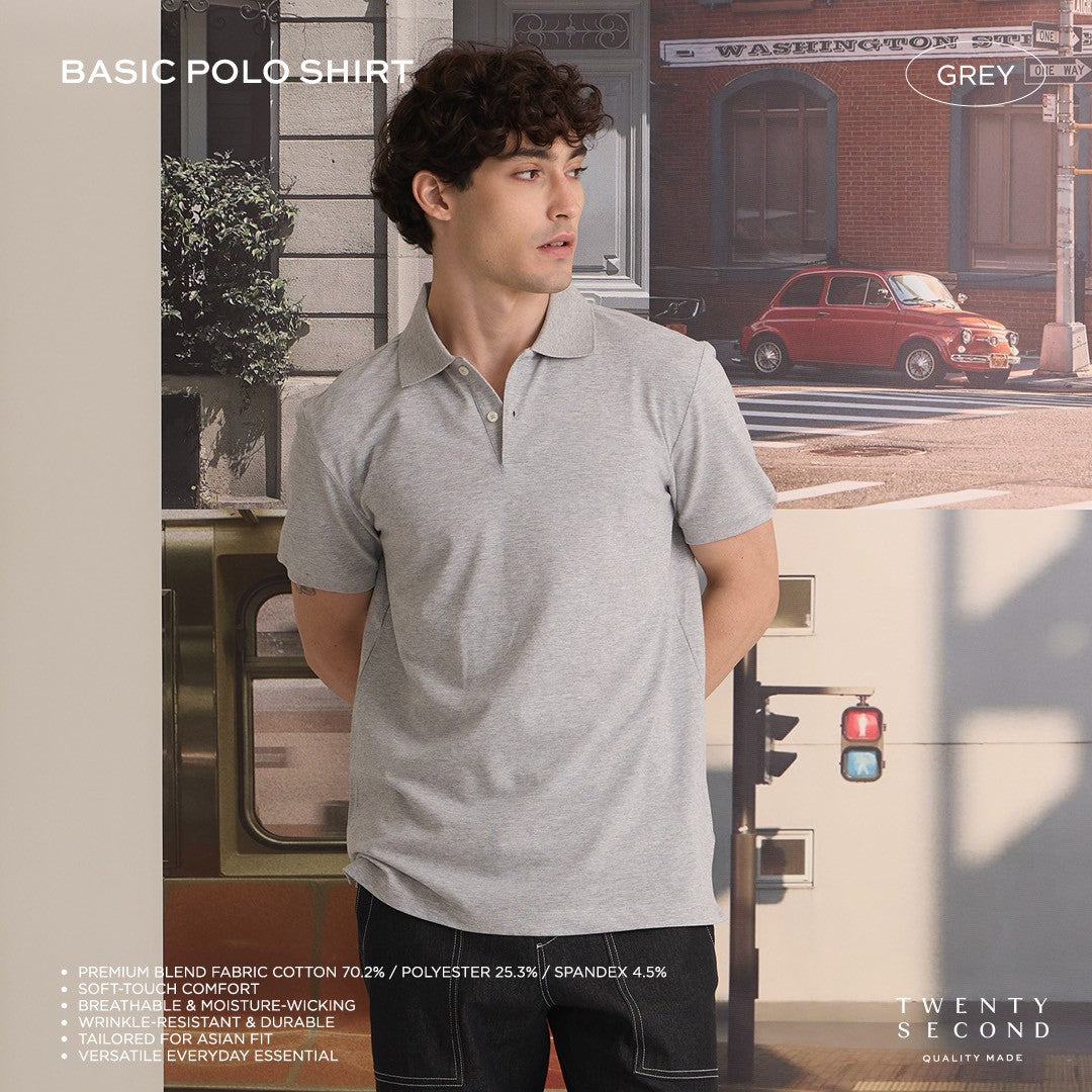 BASIC POLO - GREY