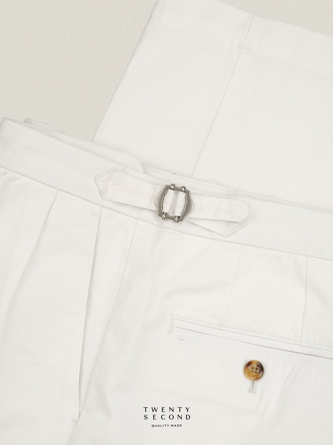 FRED CHINO PANTS - WHITE