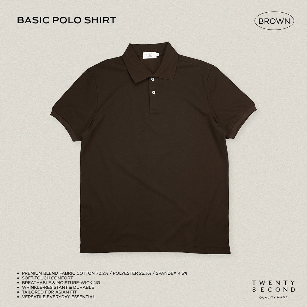 BASIC POLO - BROWN