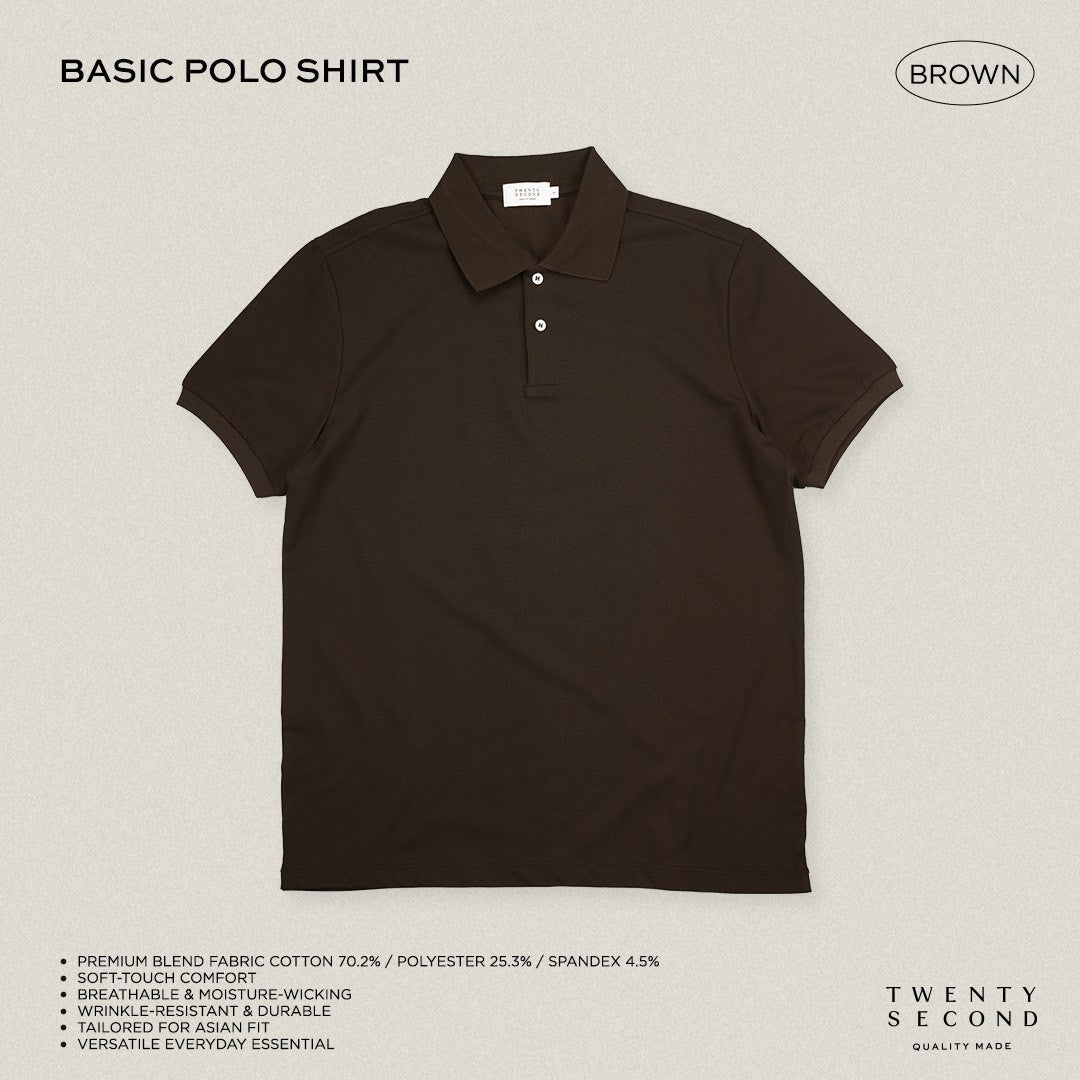 BASIC POLO - BROWN
