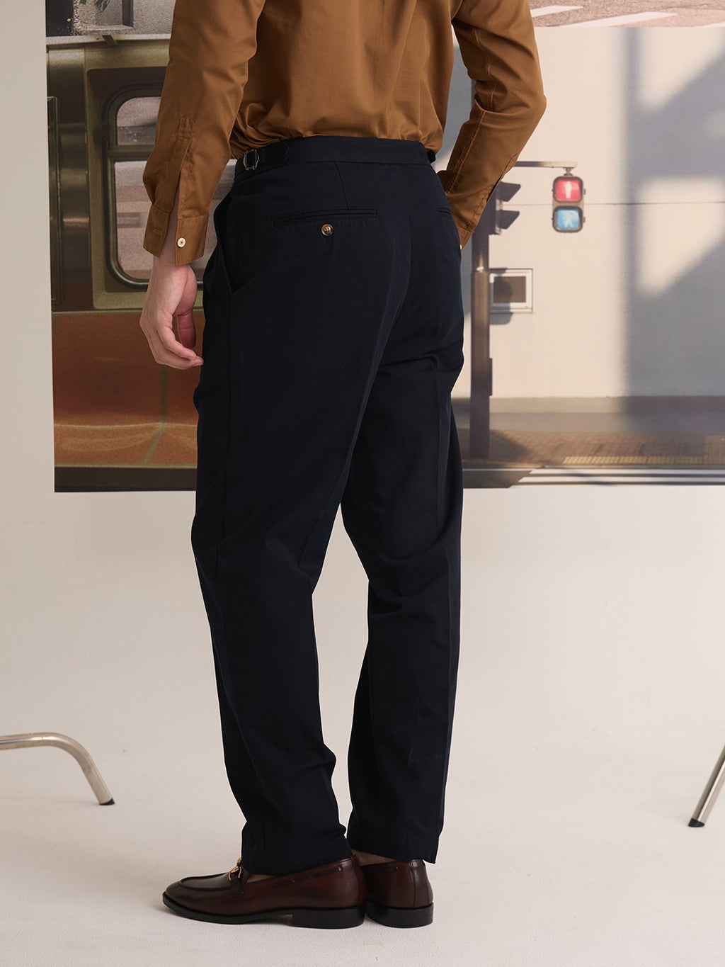 FRED CHINO PANTS - NAVY