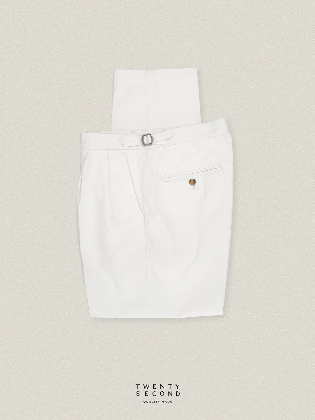 FRED CHINO PANTS - WHITE