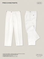 FRED CHINO PANTS - WHITE