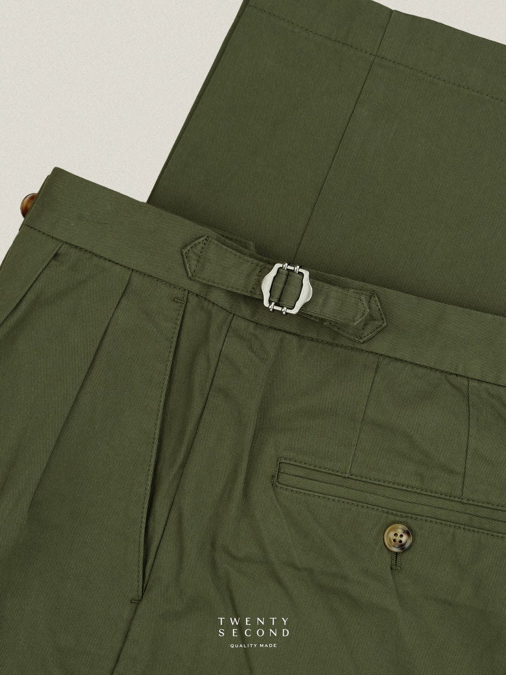 FRED CHINO PANTS - OLIVE