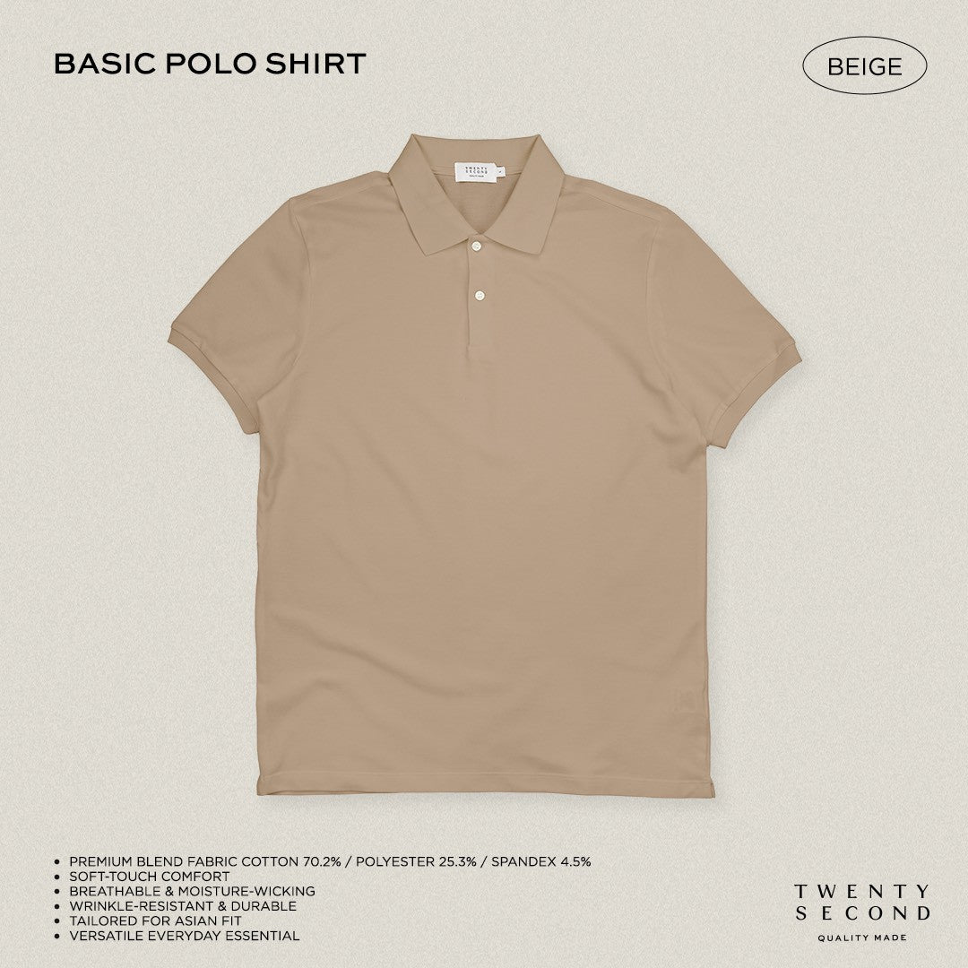 BASIC POLO - BEIGE