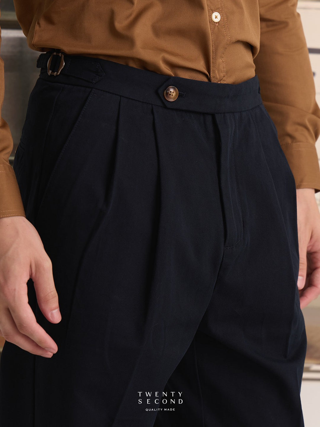 FRED CHINO PANTS - NAVY