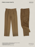 FRED CHINO PANTS - BROWN