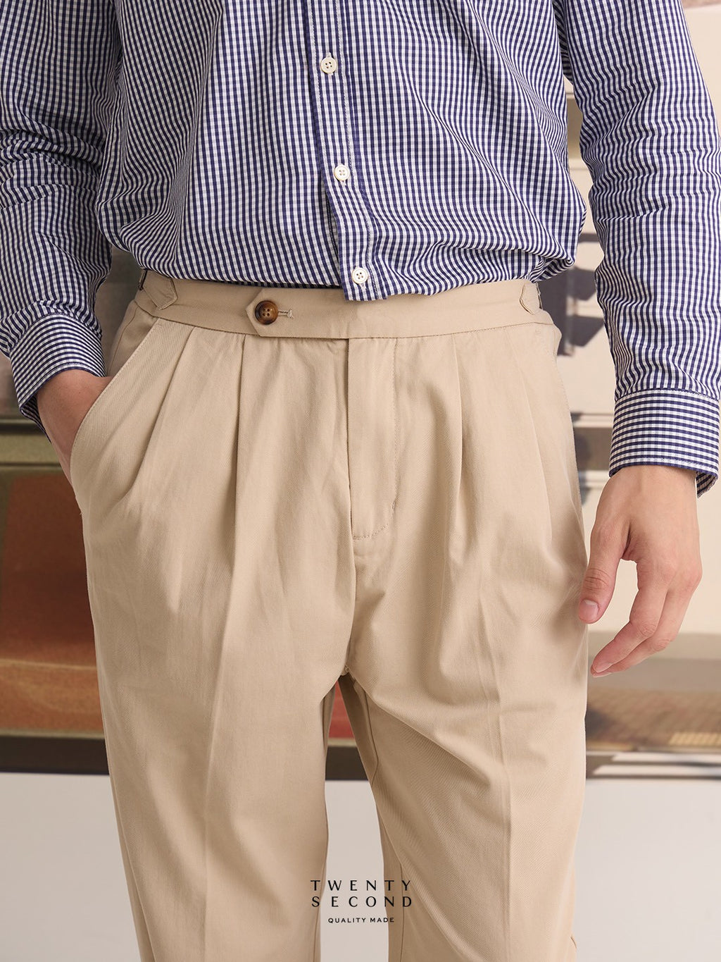 FRED CHINO PANTS - KHAKI