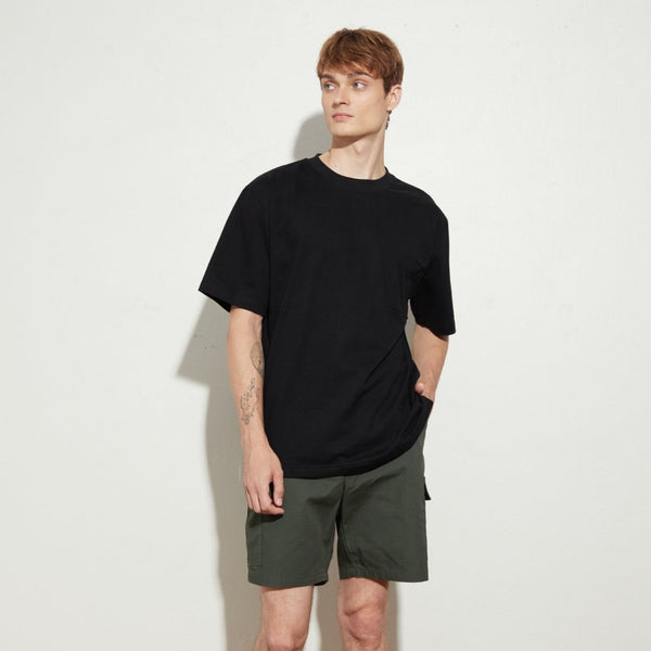 BROOK POCKET TEE - BLACK (Relaxed fit)