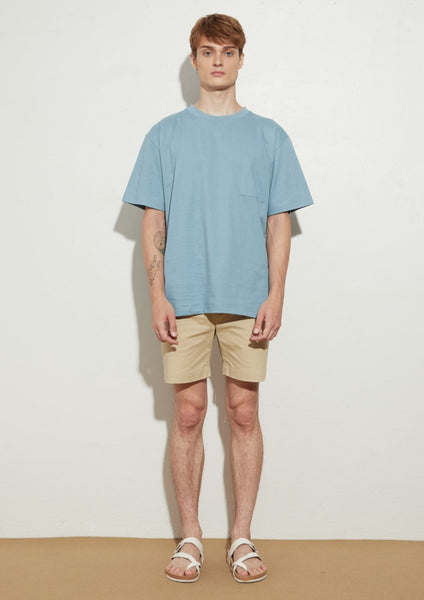 BROOK POCKET TEE - SKY BLUE (Relaxed fit)