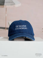 EVC AI DENIM CAP - NAVY