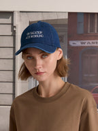 EVC AI DENIM CAP - NAVY