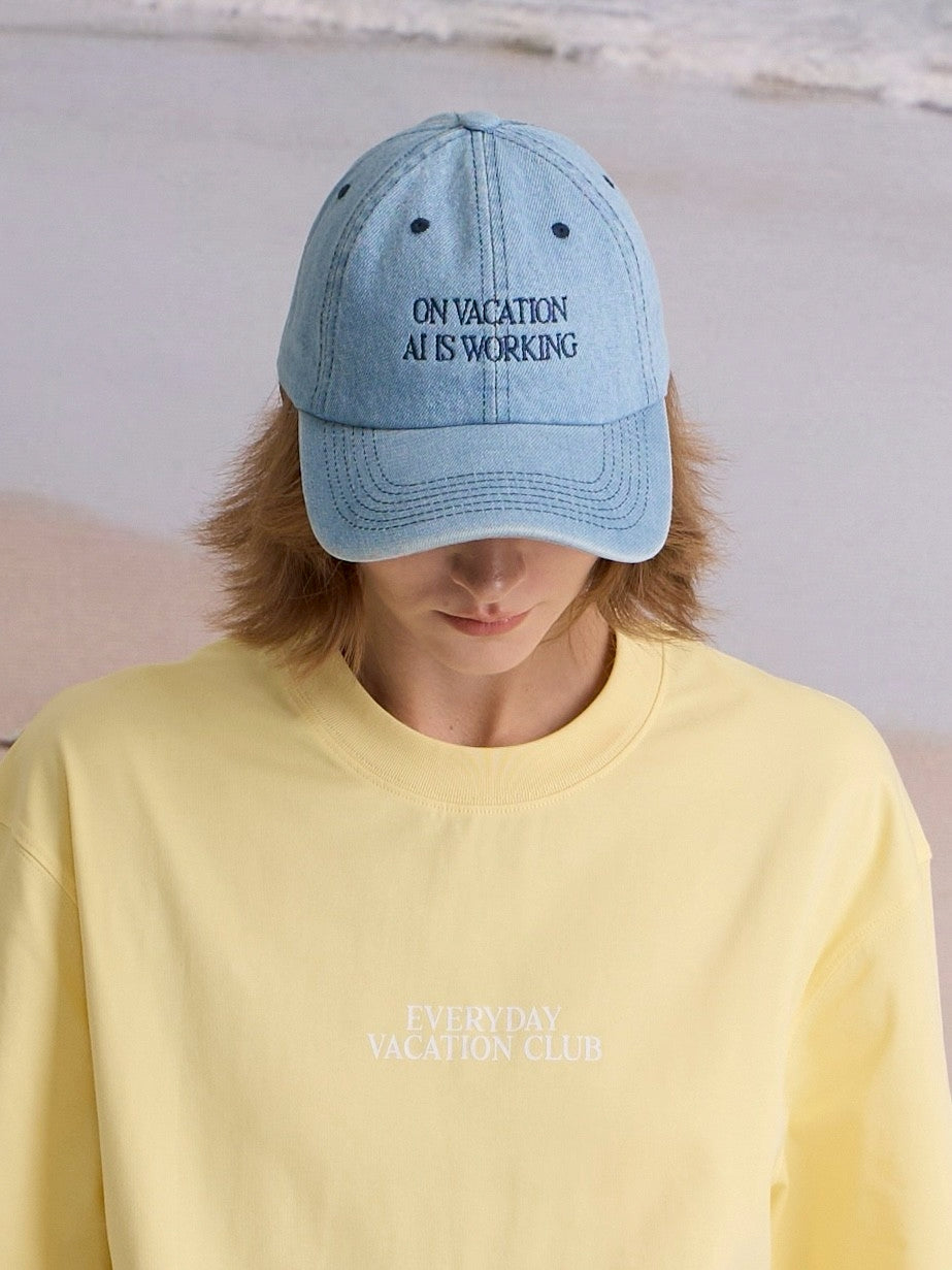 EVC AI DENIM CAP - BLUE