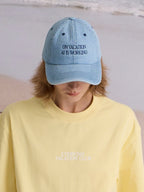 EVC AI DENIM CAP - BLUE